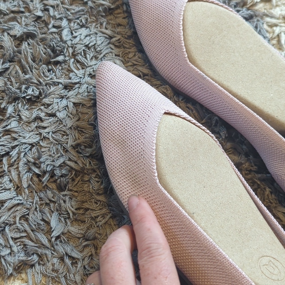 Rothy's Light Pink Pointed Toe Flat Size Women's 10 - Picture 7 of 7